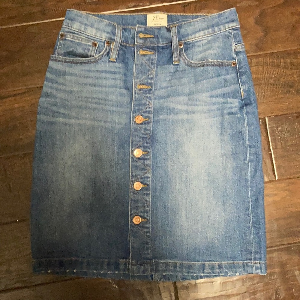 J. Crew Jean skirt